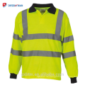 Working Garments High Visibility Reflektierende Sicherheitsbekleidung En 20471 Class 3 Langarm Hi Vis Poloshirt Orange Gelb